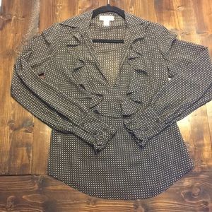 Ann Taylor LOFT long sleeve dress shirt